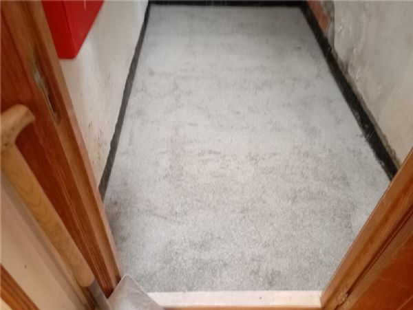 17 Colocar malla y echar mortero en suelo de patio