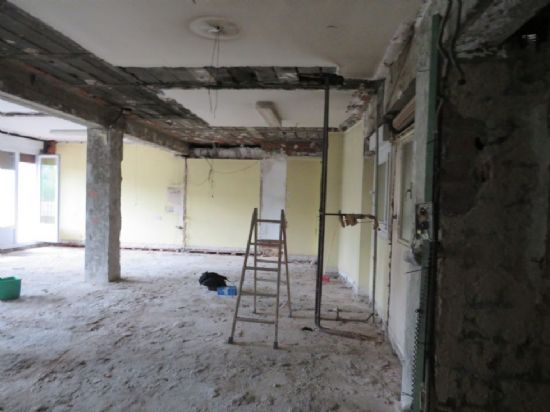 La vivienda demolida